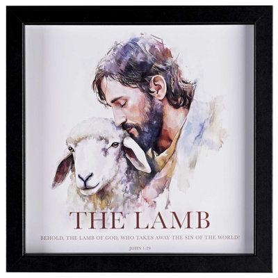 Framed Art Behold The Lamb Of God