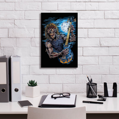 Joueur de guitare sur toile Achol Zombie