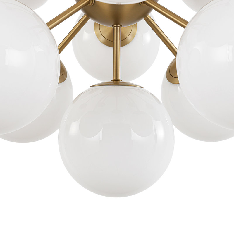 Kohlmeier 13-Light Sputnik Globe Chandelier , Brushed Gold