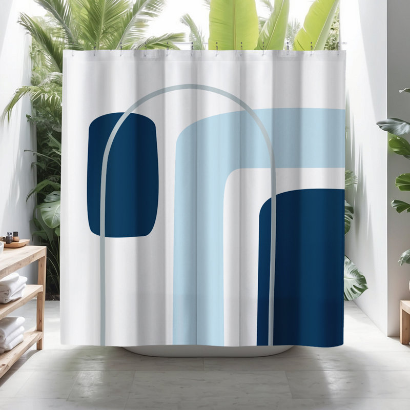 Rideau de douche Hagan, Bleu