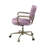 Siecross Pink Top Grain Leather Office Chair-747998407