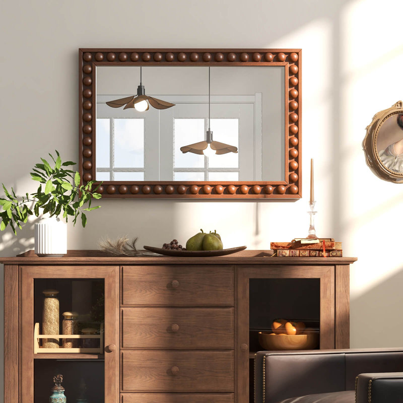 Miroir mural 24 po x 36 po Latitude Brown, Brown