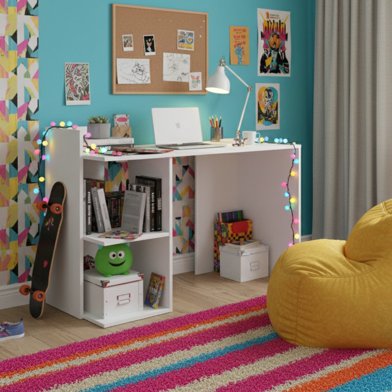 Computer Desk, White