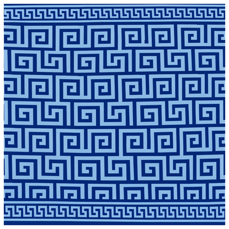 Greek Key Pattern Double Sided Throw Pillows, 20 x 20 inches