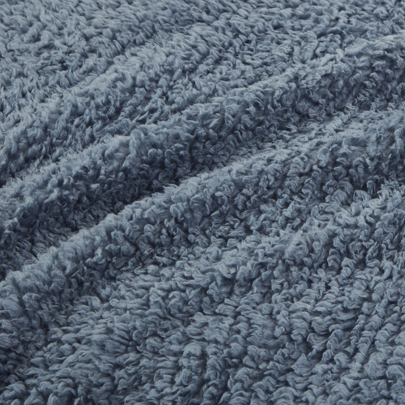Burlington Berber Cozy Soft Blanket, Blue, Full/Queen
