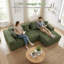 Modern Oversized Corner Sofa L-Shaped Corduroy Sofa With Storage Pockets -831990019-831990046
