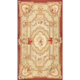 Abusson Hand Knotted Wool Oriental Area Rug in L. Green