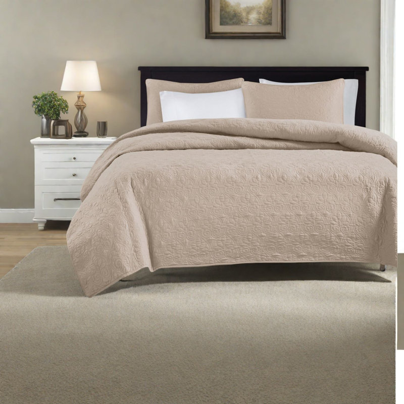 Ensemble de literie réversible en coton confortable de style kaki pour la maison
