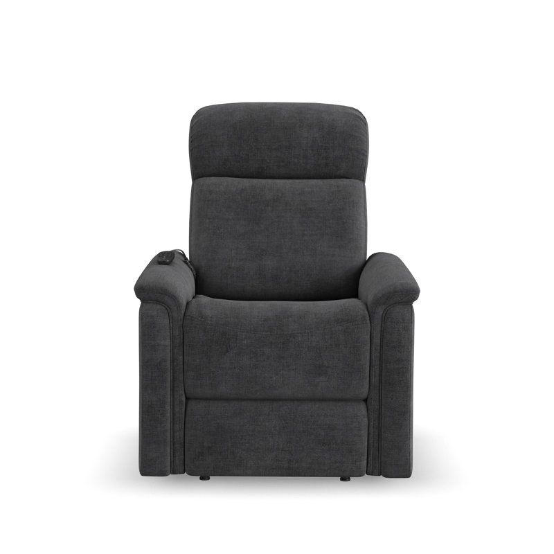 Fauteuil inclinable électrique Laken avec appui-tête, soutien lombaire, chaleur et massage, Shadow Polyester