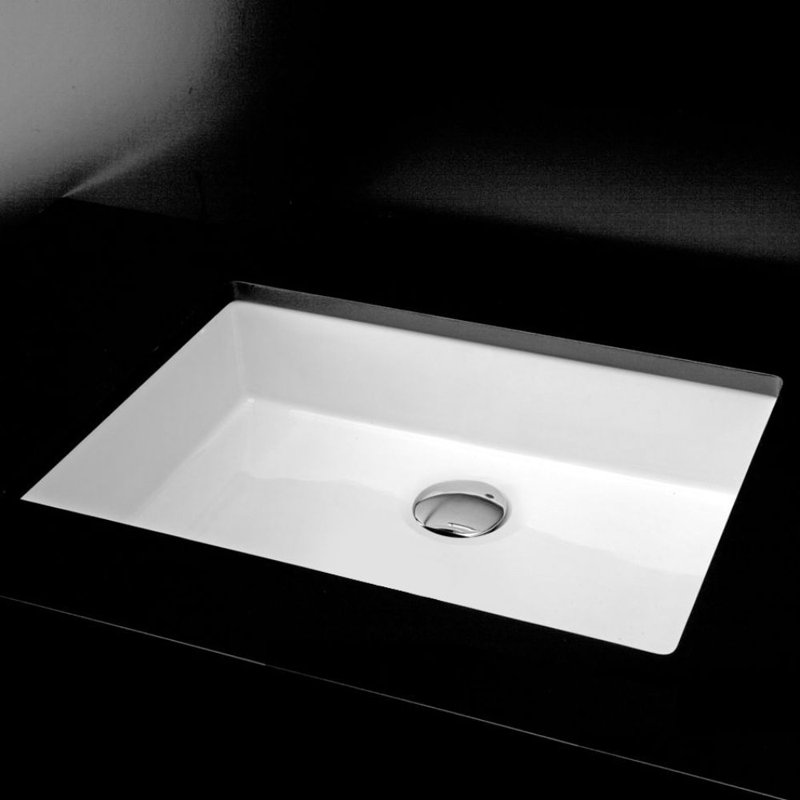 Cube 19.75'' L Bathroom Sink, White