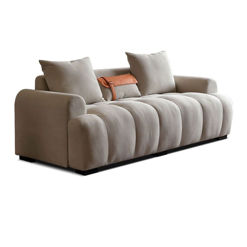 82.68" 100% Polyester Modular Sofa cushion couch, Green