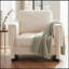 Fauteuil d'appoint rembourré avec accoudoirs en bois et coussin épais-130605533