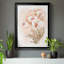 White and Coral Orchid II - Peinture sur toile encadrée-15228627-15228626