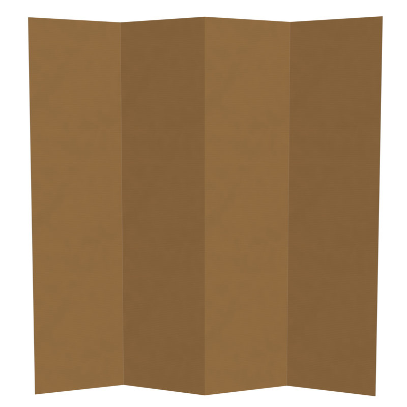 Paravent en carton Kuuda High, Brun, 4, Remise de rangement en métal H 6 pi
