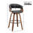 Devlin Mordern Swivel Upholstered Barstools （Set Of 3)-1300904579-1300904583