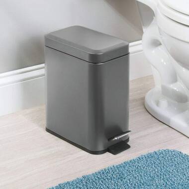 NU Steel 1.32 Gallons Steel Step On Waste Basket & Reviews