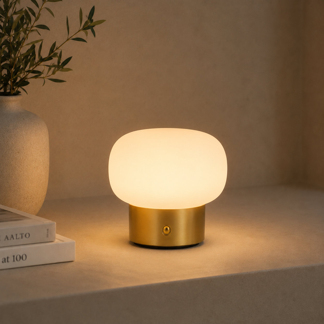 Lamp, Brushed Gold