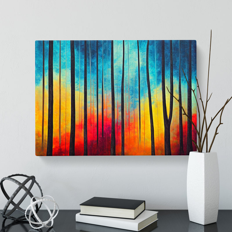 Summer Forest Painted Vol.4 - Wrapped Canvas, 40cm H x 60cm W x 3cm D