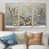 Toile naturelle avec cadre flottant