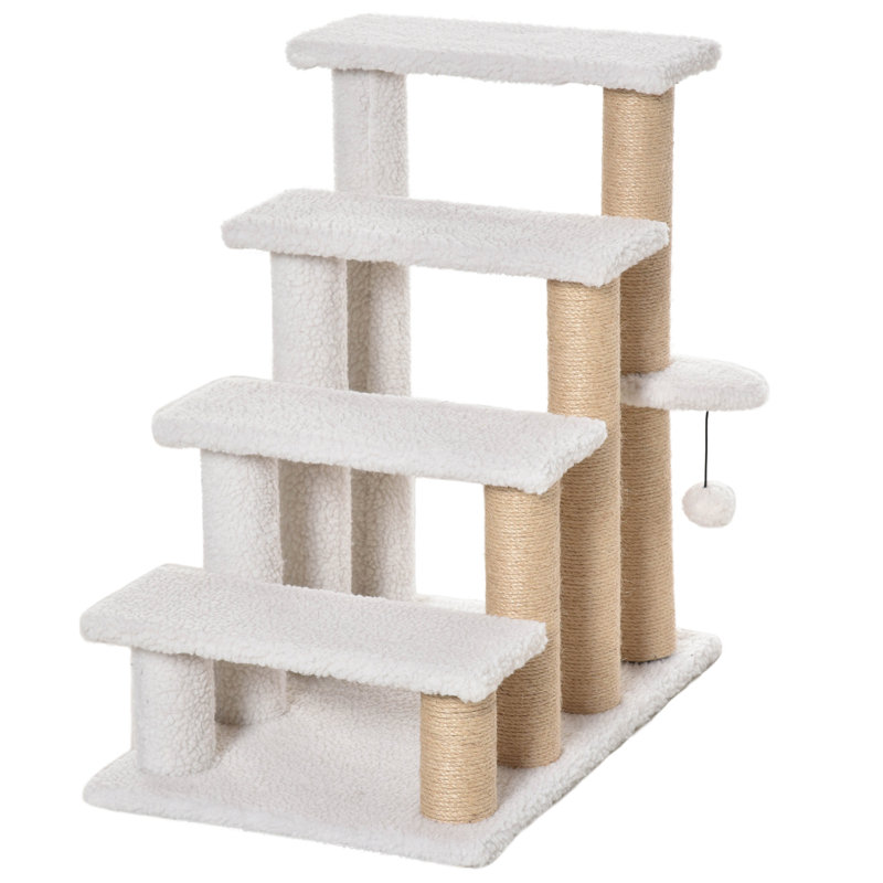 Nikhil Stairs With 4 Steps, White