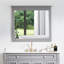 Miroir rectangulaire moderne en bois massif avec cadre H 33 po-1247881753-1247881757