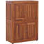 Sula Two-Level Teak Tower Floor Cabinet