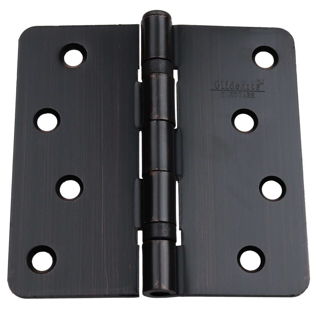 4" H x 4" W Butt Bearing 12 Door Hinges (Set of 12) GlideRite Hardware 