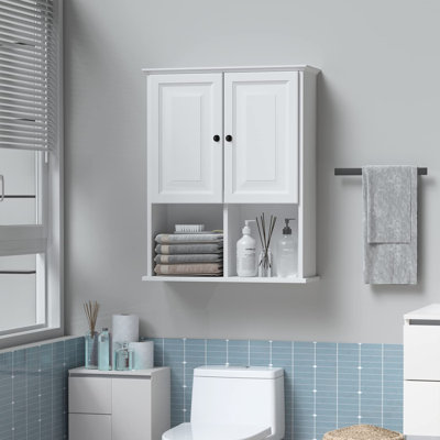 Armoire murale de salle de bain avec détecteur de mouvement à DEL