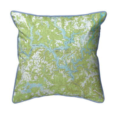 Housse de coussin d'extérieur carré carré avec cordon Lewis Smith Lake
