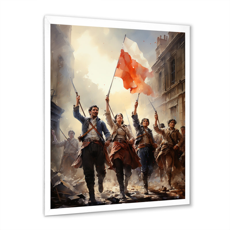 Caselton Révolution française II, Cadre photo blanc, H 44 po x l 34 po x P 1,5 po
