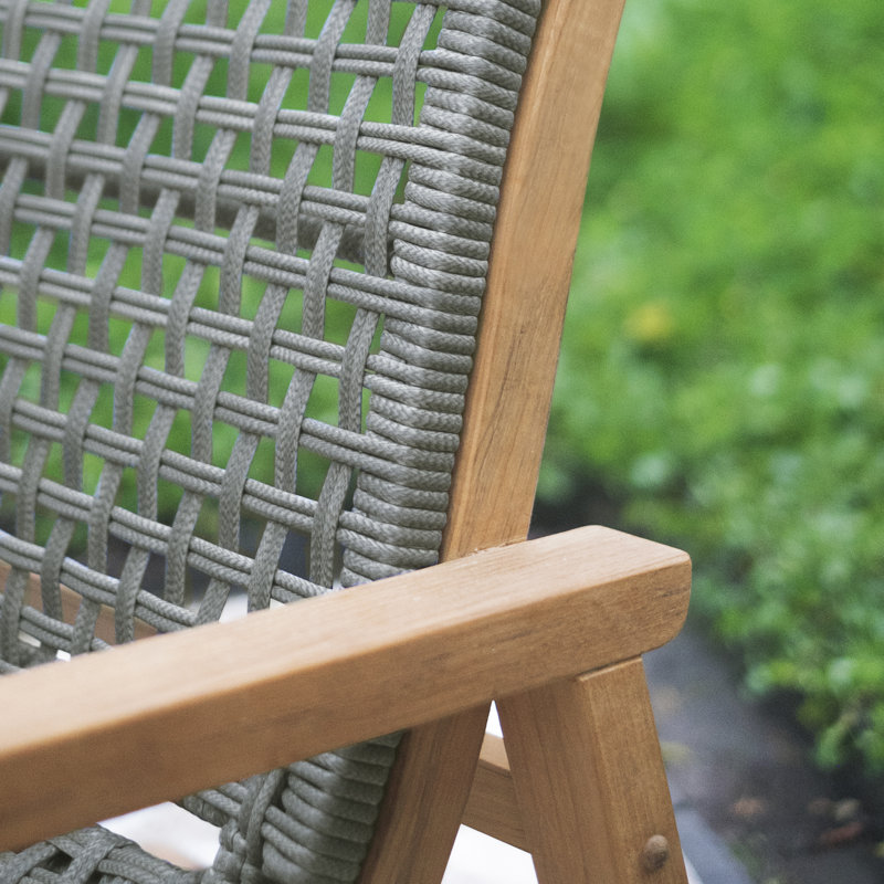 Nimes 2-Person Teak Outdoor Seating Group