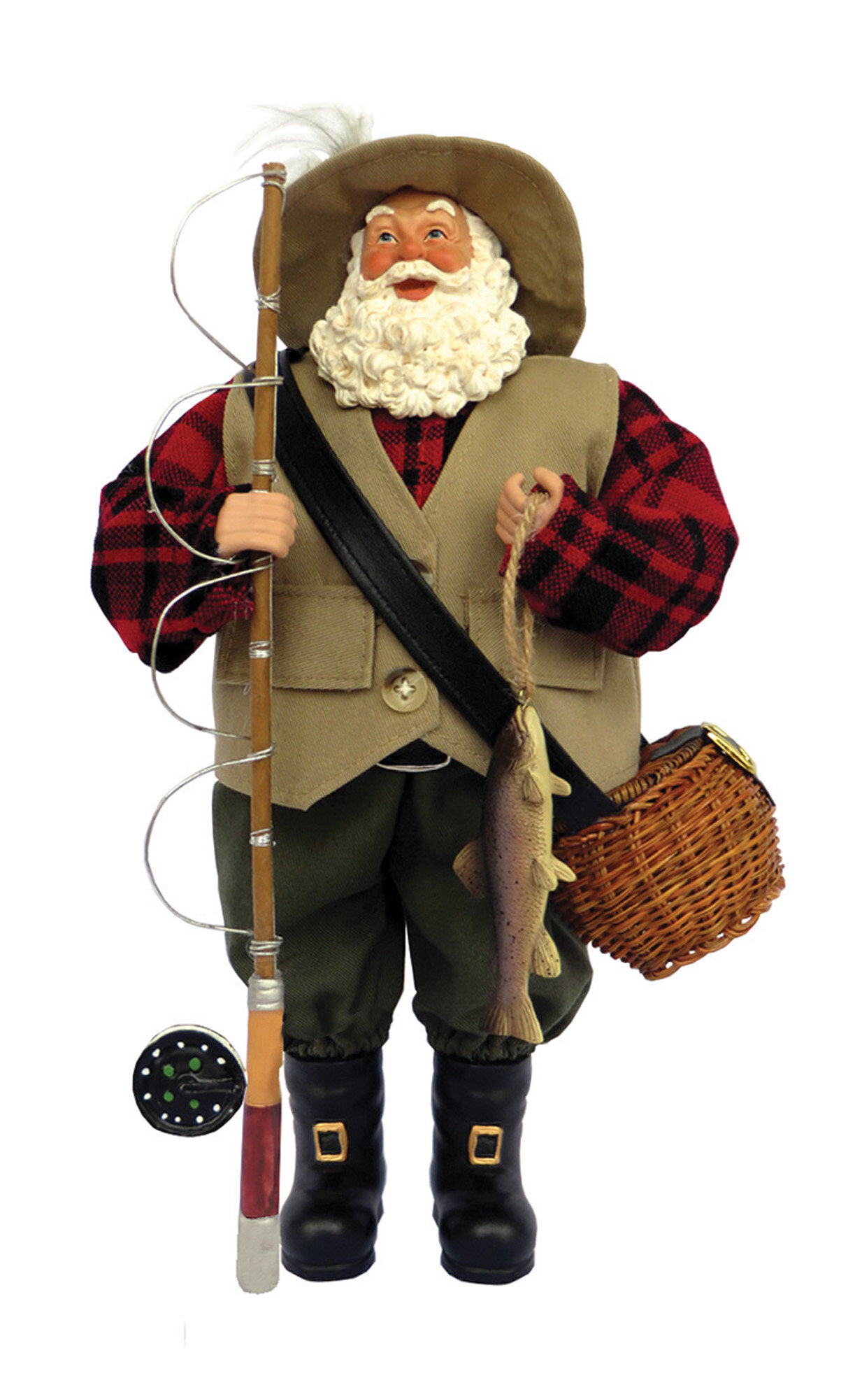 The Holiday Aisle® Fly Fishing Santa Figurine & Collectible & Reviews