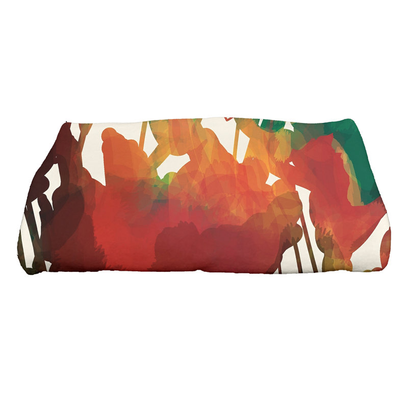 Serviette de bain Akheelesh, Rouge
