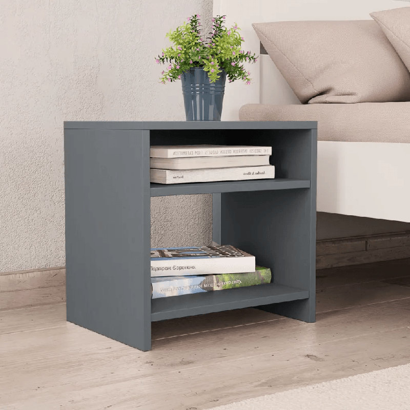 Reston 40cm W Manufactured Wood Bedside Table, Set of 2, Sonoma Oak
