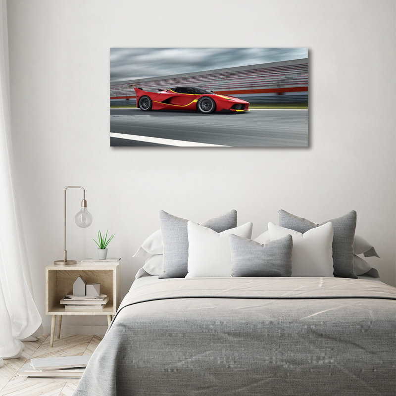 Sports Car - Wrapped Canvas Print, No Frame, 70cm H x 140cm W