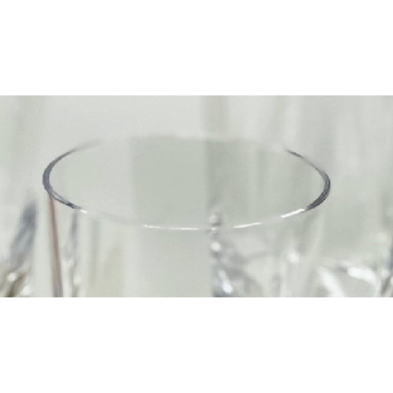 Ensemble de verres à vin ovales en acrylique incassable sans BPA Halo, 4 pièces 12 oz, durables et élégants pour toutes les occasions