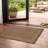 Border Sand/Natural Easy-Care Jute-Style Indoor/Outdoor Flat Woven Area Rug-1883060180-1883060163