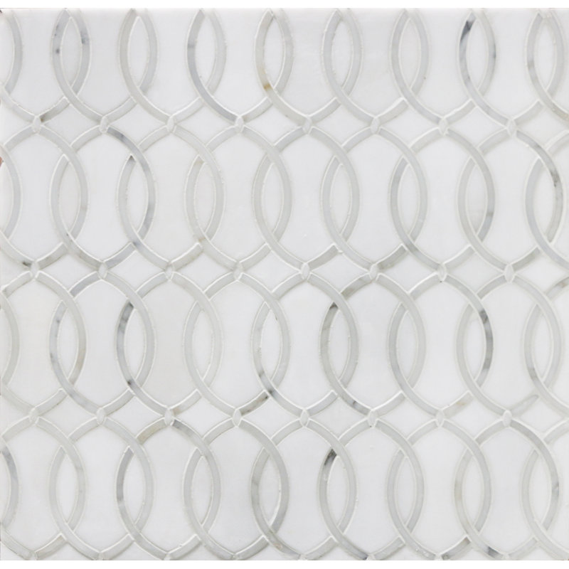 Carreau de mosaïque en marbre 4 po x 6 po