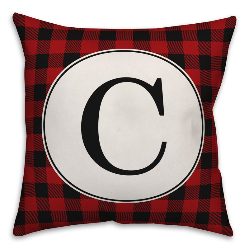 Plaid Throw Pillow, C