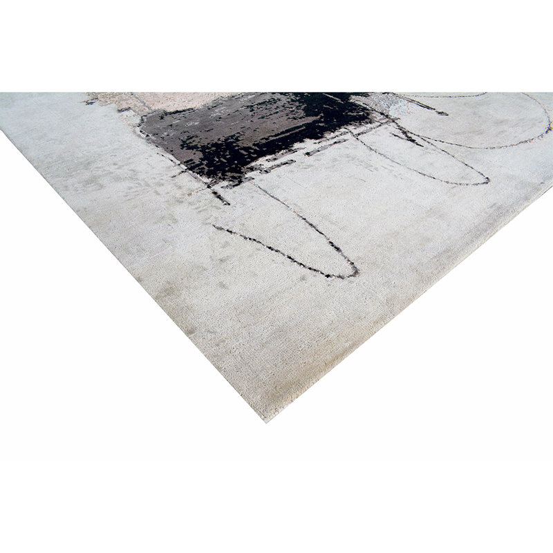 Wool Abstract Area Rug, Rectangle 8' x 10'