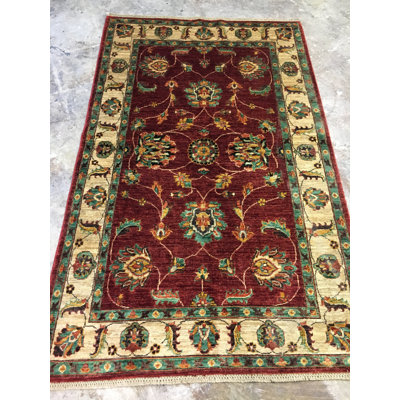 Floral Red Oushak 4'0" x 6'5"