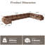 Canapé modulaire réversible en U 11 pièces-133007538