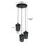 Friesen 3 - Light Black Cluster Pendant