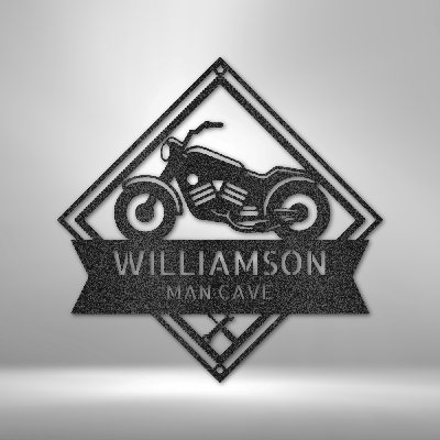 Personalized Born to Be Wild Monogram Steel Sign Steel Art Wall Metal Decor