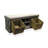 Gorge Canvas Upholstered Storage Shoe Bench with Natural Baskets