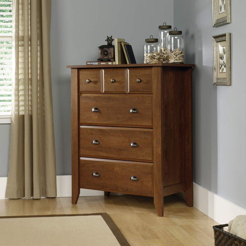 Commode à quatre tiroirs Deundray, Oiled Oak