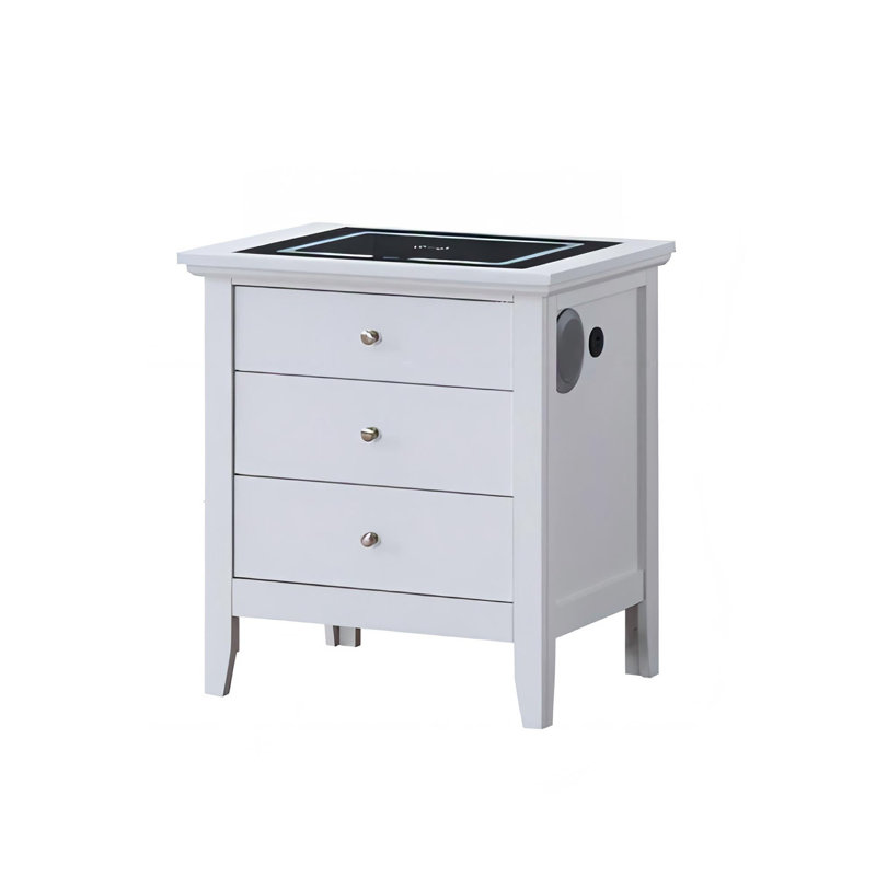 Table de chevet 3 tiroirs Hammond G5490-N2-SMART