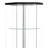 Black And Chrome Glass 4-Shelf Curio Cabinet-2142921066