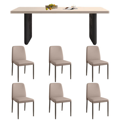 High-end stylish dining table and chairs