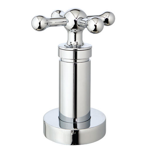 Inverseur à 4 ports (1 entrée sur 3) avec valve, Nickel poli